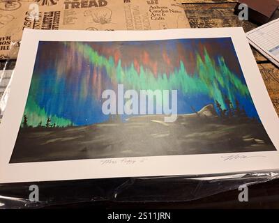 Limitierte Auflage von Miss Piggy Curtiss C-46 Commando abgestürzte Flugzeuge in Churchill, Manitoba, Kanada Stockfoto