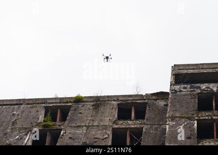 Drohne Mit Wärmebildkameras Stockfoto