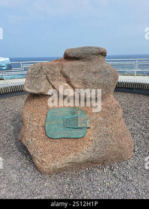 Am östlichsten ist das Schild am Cape Spear Lighthouse National Historic Site in St. John's, Neufundland & Labrador, Kanada Stockfoto