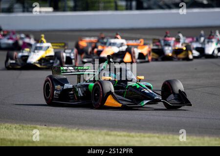 AGUSTIN HUGO CANAPINO (78) aus Arrecifes, Argentinien, fährt während des Sonsio Grand Prix auf dem Indianapolis Motor Speedway IN. Stockfoto