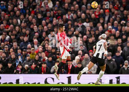 Manchester, Großbritannien. Dezember 2024 30. Old Trafford MANCHESTER, ENGLAND – DEZEMBER 30: Carlos Casemiro of man. United im Spiel der Premier League 2024/25 in der 19. Spielwoche zwischen Manchester United FC und Newcastle United am 30. Dezember 2024 in Old Trafford. (Richard Callis/SPP) Credit: SPP Sport Press Photo. /Alamy Live News Stockfoto