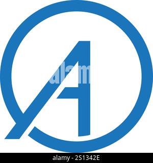 Eine Logo-Design-Vektorvorlage, anfänglich ein Letter-Logo-Design, ein Logo, ein Symbol, ein Vektor, eine Initiale, ein Buchstabe, ein einfaches Logo, ein einzigartiger Igoo, ein Stock Vektor