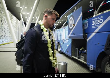 Riad, Saudi-Arabien. Dezember 2024 30. Spieler von Inter kommen am King Khalid International Airport während des EA Sports FC Supercup 2024/2025 - Sport, Fußball - Riad, Saudi Arabien - Montag, 30. Dezember 2024 (Foto: Massimo Paolone/LaPresse) Credit: LaPresse/Alamy Live News Stockfoto