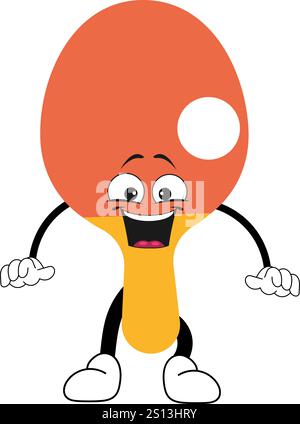 Ping Pong Sport Block und Flat Style Stock Vektor