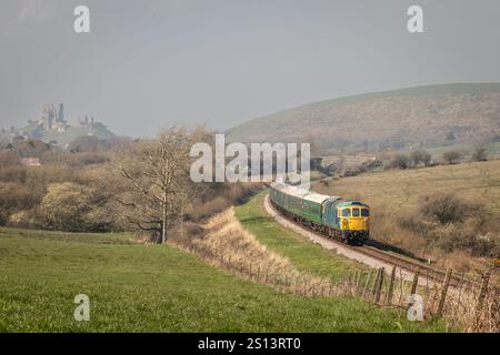 BR Klasse 33 Nr. 33111, Afflington, Dorset, England, Großbritannien Stockfoto