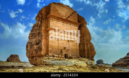 Nabatäische Grabstätte in Al Ula, Saudi-Arabien, Al Ula Stockfoto