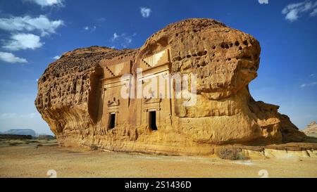 Nabatäische Grabstätte in Al Ula, Saudi-Arabien, Al Ula Stockfoto