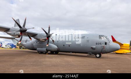 Royal Canadian Air Force - Lockheed Martin CC-130J Hercules, statisch auf der Royal International Air Tattoo 2024. Stockfoto
