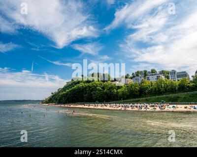 Strand der historischen Stadt Sellin auf Rügen, Mecklenburg-Vorpommern, Deutschland Stockfoto