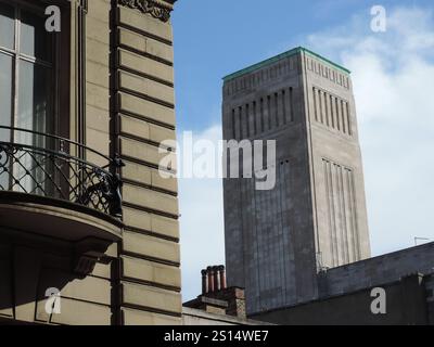 George's Dock Lüftungsturm, Mersey Tunnel, Liverpool Stockfoto