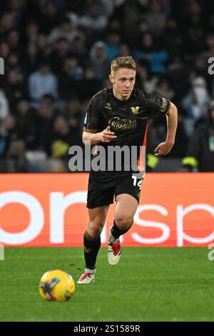 29. Dezember 2024, Diego Armando Maradona Stadium, Neapel, Italien; Serie A Enilive Football Match; Neapel gegen Venezia; Hans Nicolussi Caviglia von Venezi Stockfoto