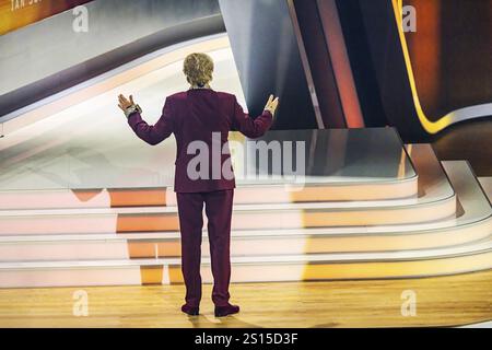 Das Ende einer Ära: Entertainer und Showmoderator Thomas Gottschalk präsentiert sein letztes Unterhaltungsprogramm. Als Samstagabend-Programm, Wetten, das Stockfoto