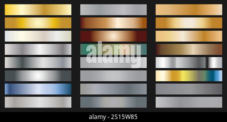 Farbpalette. Vorlage für Trendfarbpalette. FIT für Modedesigner, Unternehmen und Farben Unternehmen. Übereinstimmungskombinationen. Stock Vektor