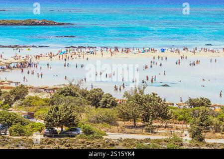 Elafonisi Beach, Chania, Kreta, Griechenland Stockfoto