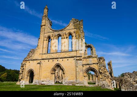 Ruinen von Byland Abbey, Coxwold, North Yorkshire, England Stockfoto