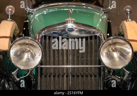 1927 Lincoln Sport Touring Classic Car, Heritage Museum. Stockfoto