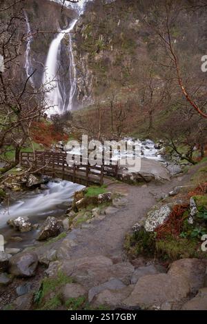 Aber fällt im Winter nach Regen Stockfoto