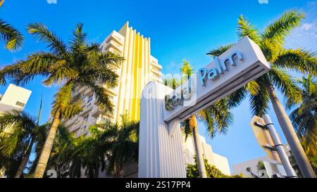 Royal Palm Hotel in Miami Beach Florida - MIAMI, USA - 5. NOVEMBER 2024 Stockfoto