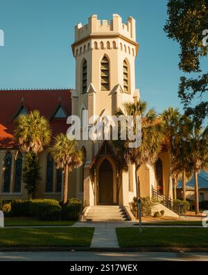 St. Peters Episcopal Church in Fernandina Beach, Florida Stockfoto