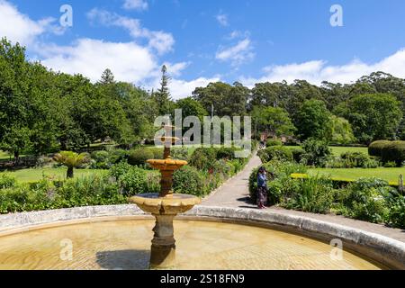 Government Gardens Garden at Port Arthur Historic Site und Open Air Museum, ehemalige Strafkolonie, Tasmanien, Australien, 2024 Stockfoto