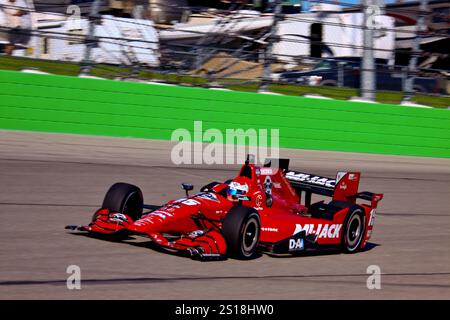 Newton, Iowa USA – 17. Juli 2015: Verizon IndyCar Series Iowa Corn Indy 300. 15 Graham Rahal New Albany, Ohio Rahal Letterman Lanigan Racing Honda. Ein Stockfoto