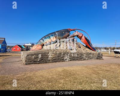 Die größte Hummerskulptur der Welt in Shediac, New Brunswick, Kanada Stockfoto