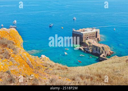 São João Baptista's Fort, Berlenga Grande Island, Portugal Stockfoto