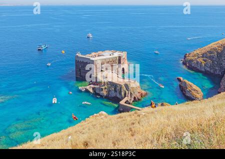 São João Baptista's Fort, Berlenga Grande Island, Portugal Stockfoto