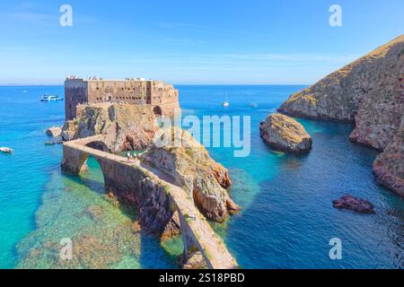 São João Baptista's Fort, Berlenga Grande Island, Portugal Stockfoto