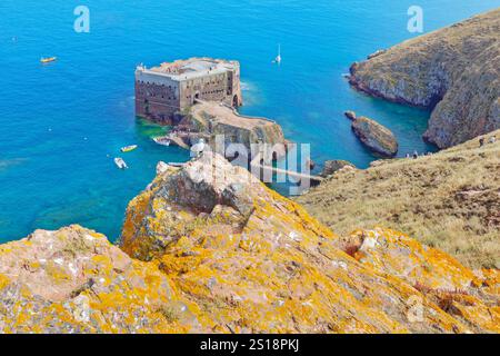 São João Baptista's Fort, Berlenga Grande Island, Portugal Stockfoto