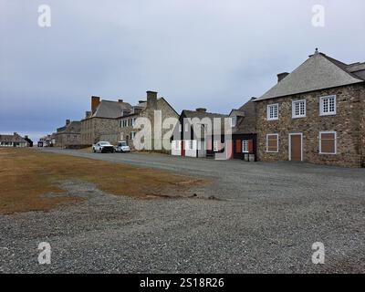 Gebäude in der Festung in Louisbourg, Nova Scotia, Kanada Stockfoto