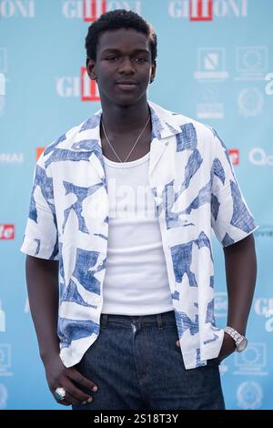 Giffoni Valle Piana, Italien. Juli 2024. Seydou Sarr nimmt an dem Fotocall beim 54. Giffoni Film Festival 2024 Teil. (Foto: Andrea Gulí/SOPA Images/SIPA USA) Credit: SIPA USA/Alamy Live News Stockfoto