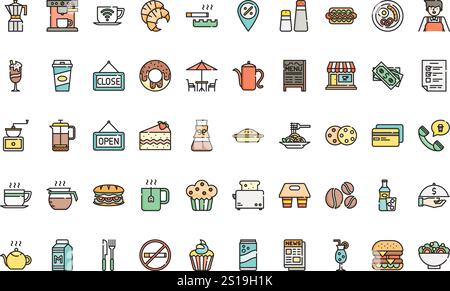 Hochwertige Sammlung von Vektorsymbolen mit editierbarer Kontur. Ideal für professionelle und kreative Projekte. Stock Vektor