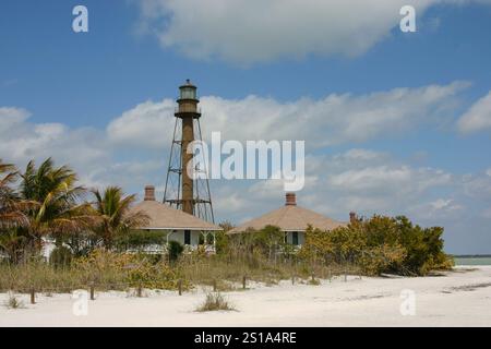 Der Leuchtturm auf Sanibel Island, Florida Stockfoto