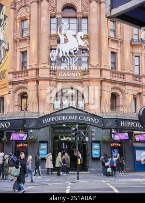 Das Hippodrome Casino, Leicester Square, London, England. Stockfoto