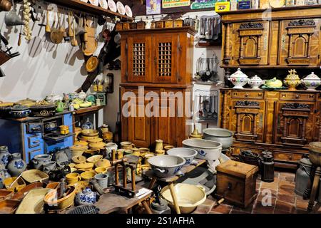 Frankreich, Bas Rhin, Gertwiller, Lips Lebkuchenfabrik, Lebkuchenmuseum und elsässische Volkskunst Stockfoto