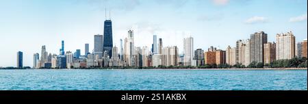 Hochauflösendes Panorama von chicago Stockfoto