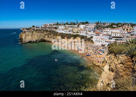 Portugal, Algarve, Carvoeiro, Strand (Praia de Carvoeiro) Stockfoto