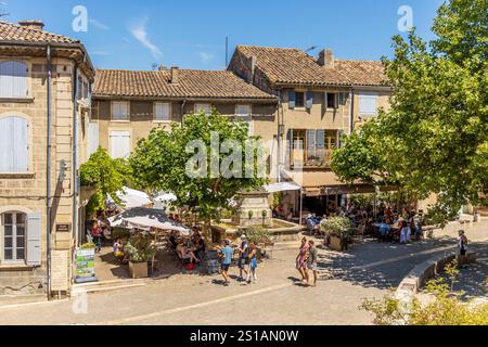 Frankreich, Drôme, Grignan, Les Plus Beaux Villages de France, Place Sévigné Stockfoto