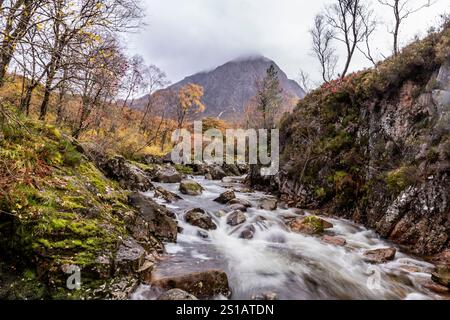 Blick auf Buachaille Etive Mor in Schottland Stockfoto
