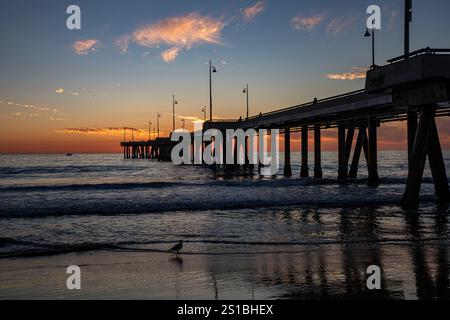 Venice Pier, Los Angeles, Kalifornien Stockfoto