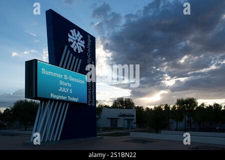 Pima Community College, Downtown Campus, Tucson Arizona Schild Stockfoto