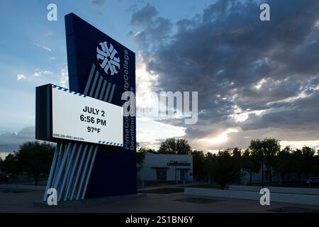 Pima Community College, Downtown Campus, Tucson Arizona Schild Stockfoto