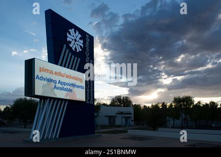 Pima Community College, Downtown Campus, Tucson Arizona Schild Stockfoto