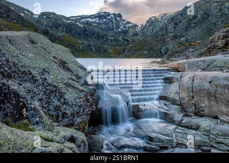 Laguna del Duque. Sierra de Bejar. Regionalpark Sierra de Gredos. Solana de Avila. Provinz Avila. Castilla y Leon. Spanien. Stockfoto