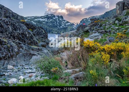 Laguna del Duque. Sierra de Bejar. Regionalpark Sierra de Gredos. Solana de Avila. Provinz Avila. Castilla y Leon. Spanien. Stockfoto