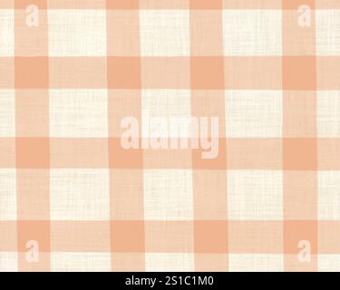 Schottenkaromuster beige junge Grasfarbe Sackleinen, Baumwollgewebe Textur einfache Hintergrund Illustration. Stock Vektor