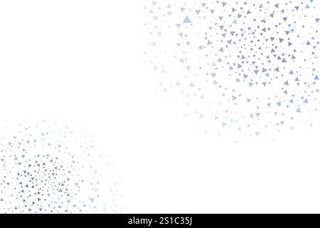 Hintergrund mit geometrischen Dreiecksformen. Dreieckiger Vektorhintergrund oder Geometriemosaik im digitalen Stil. Einfache Deckschablone mit leichter Oberfläche. Stock Vektor