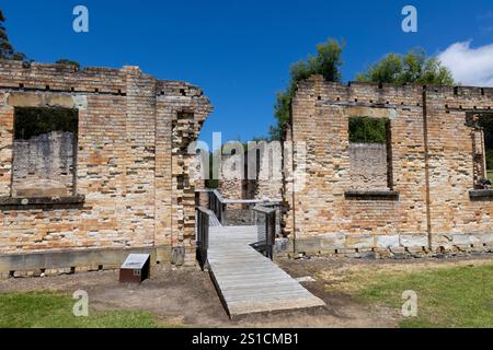 Paupers Complex an der historischen Stätte Port Arthur und ehemalige Strafkolonie, heute Freiluftmuseum, Tasmanien, Australien, 2024 Stockfoto
