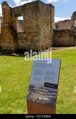 Paupers Complex an der historischen Stätte Port Arthur und ehemalige Strafkolonie, heute Freiluftmuseum, Tasmanien, Australien, 2024 Stockfoto